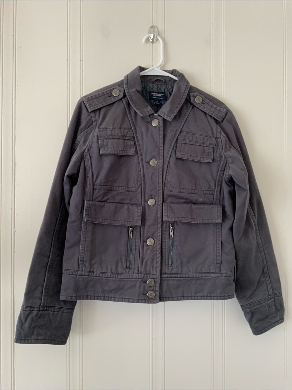 American Eagle Outfitters Charcoal Utility Jacket